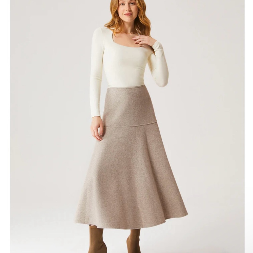 OGL Wool-Like Flared Skirt